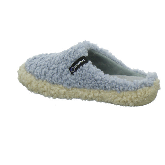Verbenas Hausschuhe Damen Damen Yuma Curly Hellblau