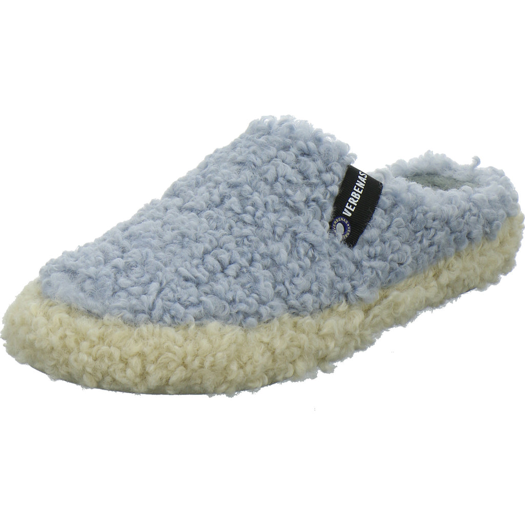Verbenas Hausschuhe Damen Damen Yuma Curly Hellblau