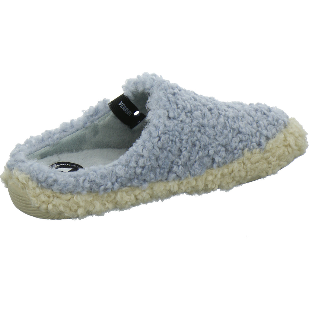 Verbenas Hausschuhe Damen Damen Yuma Curly Hellblau