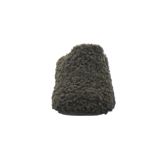 Verbenas Hausschuhe Damen Damen York Curly Dunkelbraun
