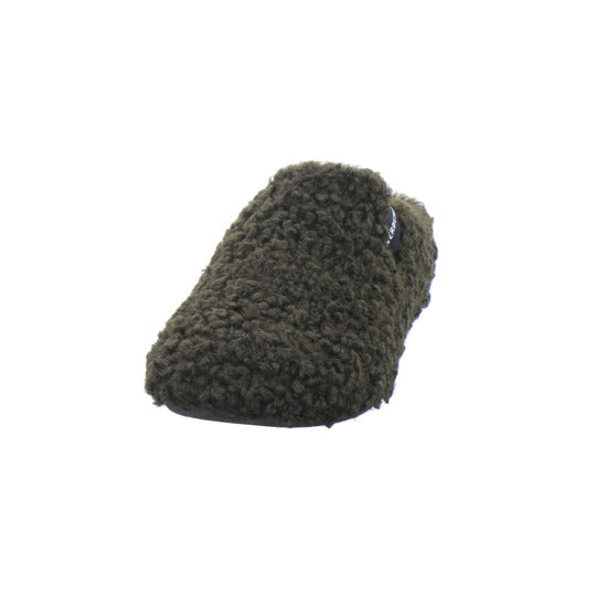 Verbenas Hausschuhe Damen Damen York Curly Dunkelbraun