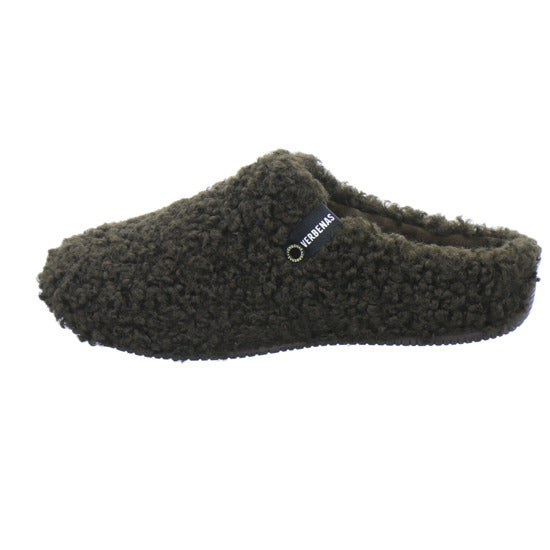 Verbenas Hausschuhe Damen Damen York Curly Dunkelbraun