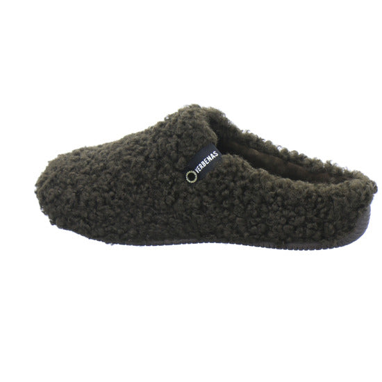 Verbenas Hausschuhe Damen Damen York Curly Dunkelbraun