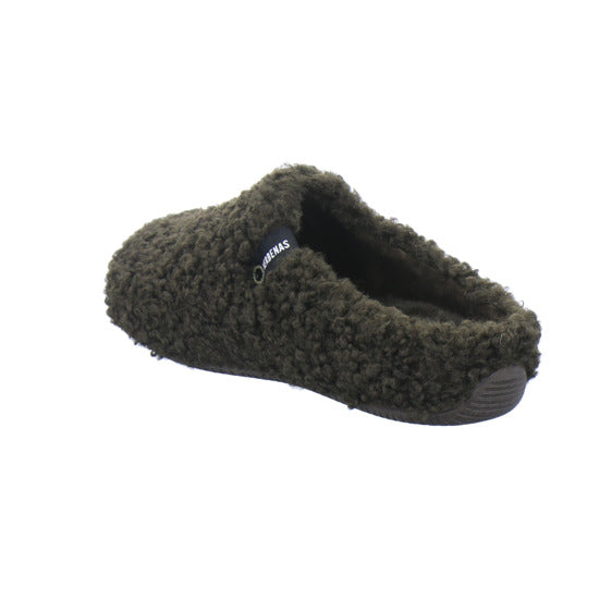 Verbenas Hausschuhe Damen Damen York Curly Dunkelbraun