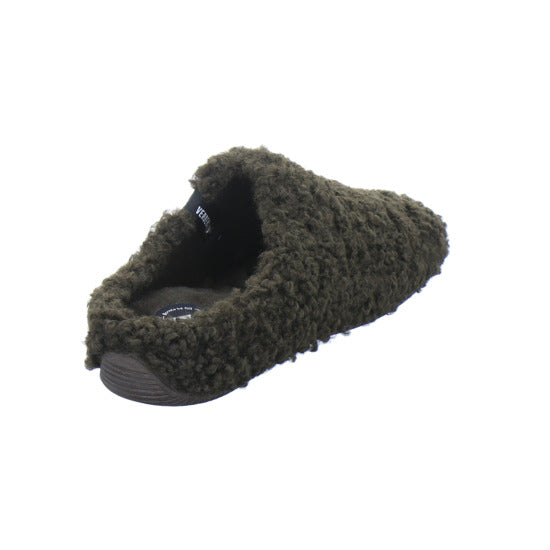 Verbenas Hausschuhe Damen Damen York Curly Dunkelbraun