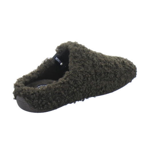 Verbenas Hausschuhe Damen Damen York Curly Dunkelbraun