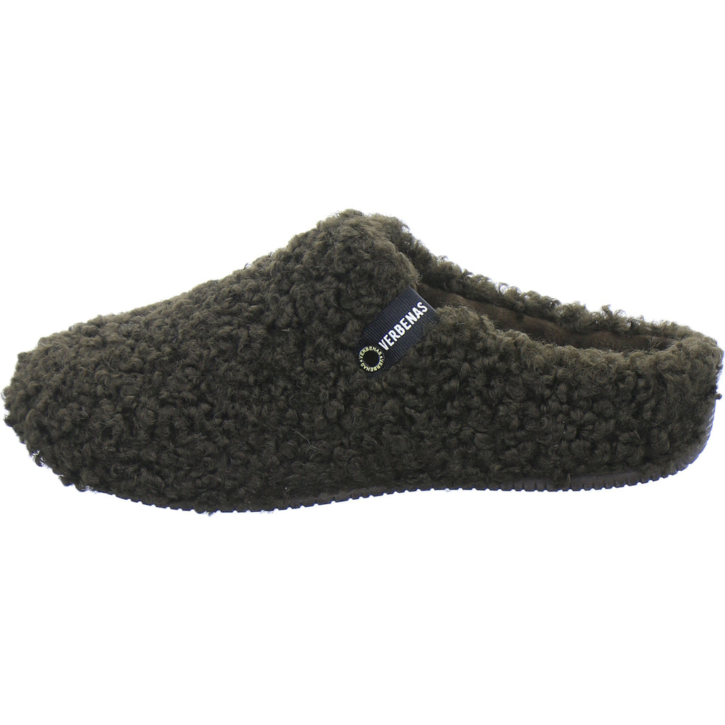Verbenas Hausschuhe Damen Damen York Curly Dunkelbraun