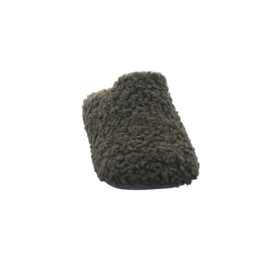 Verbenas Hausschuhe Damen Damen York Curly Dunkelbraun
