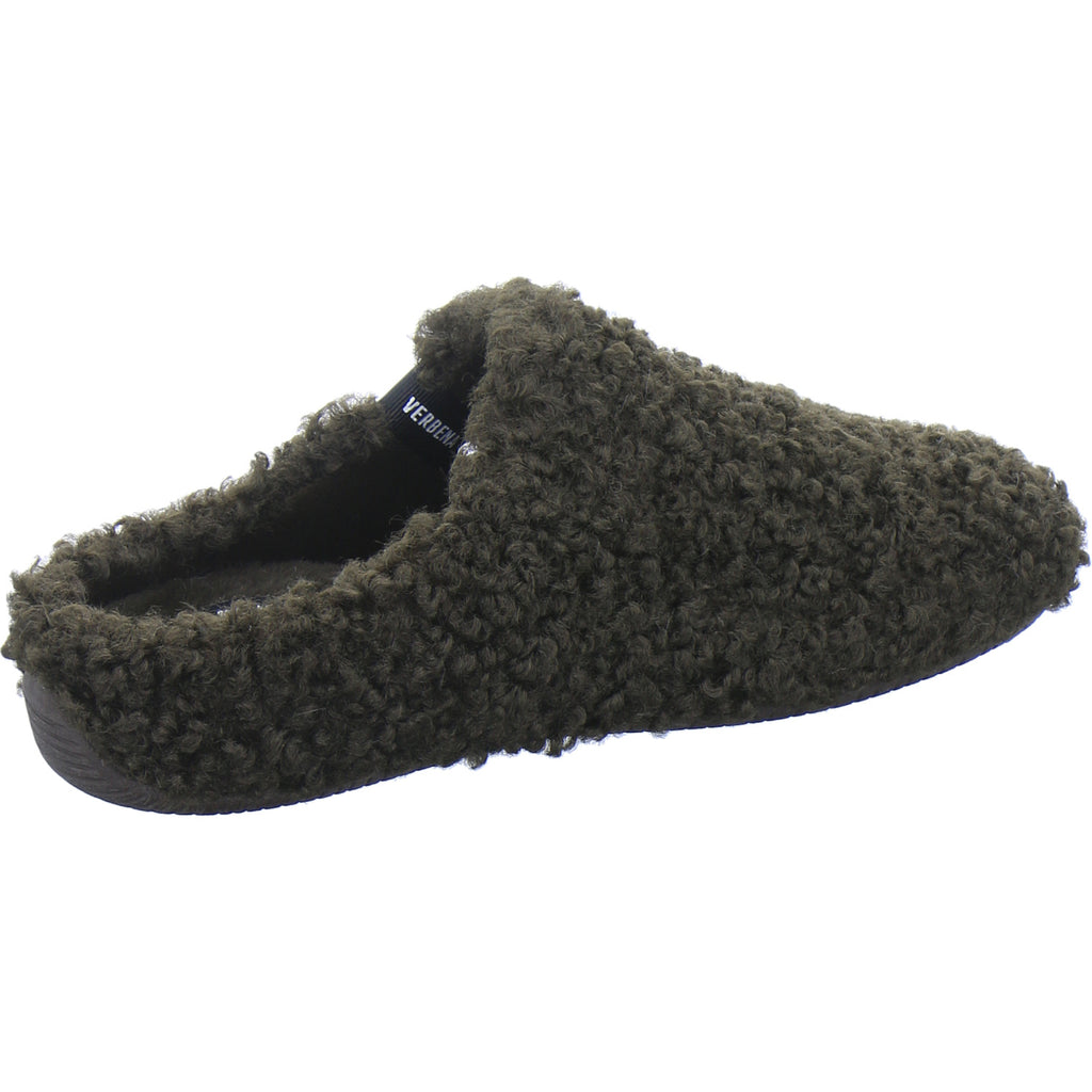Verbenas Hausschuhe Damen Damen York Curly Dunkelbraun