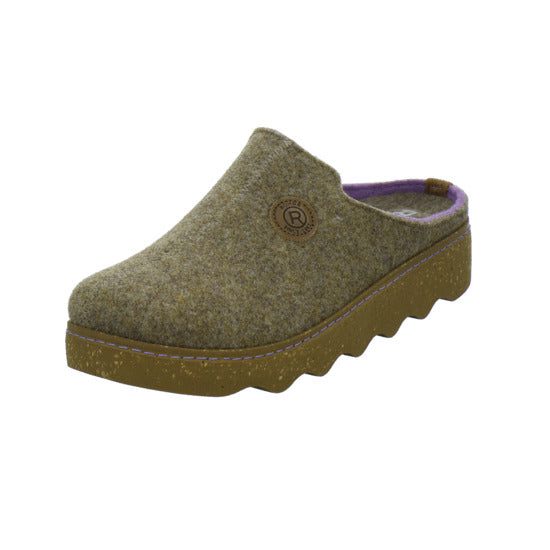 Rohde Foggia Hausschuhe Damen taupe - 360° Ansicht