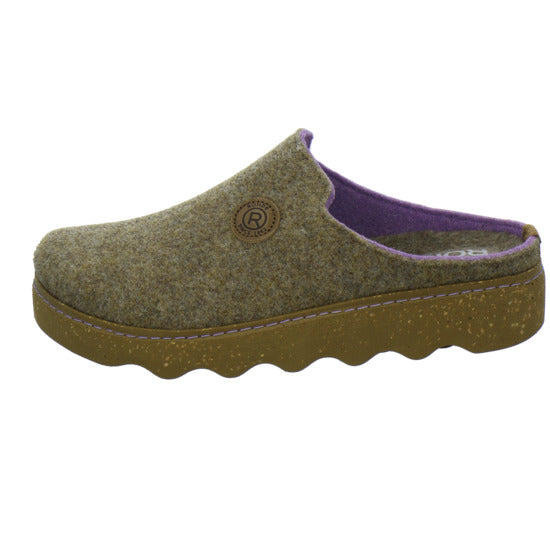 Rohde Foggia Hausschuhe Damen taupe - 360° Ansicht
