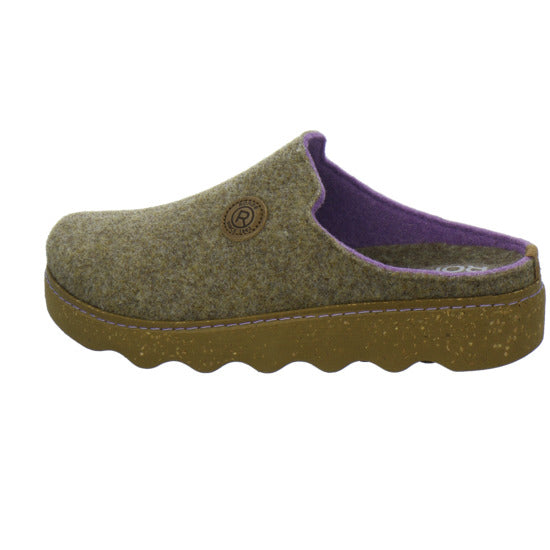 Rohde Foggia Hausschuhe Damen taupe - 360° Ansicht