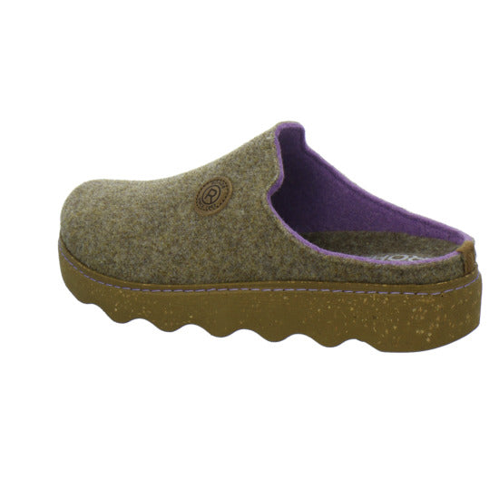 Rohde Foggia Hausschuhe Damen taupe - 360° Ansicht