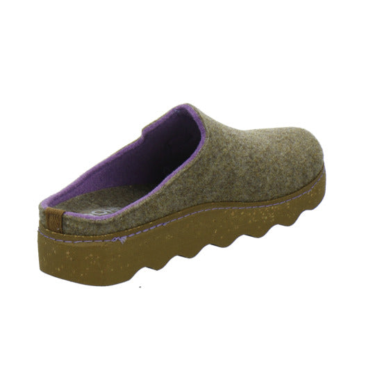 Rohde Foggia Hausschuhe Damen taupe - 360° Ansicht
