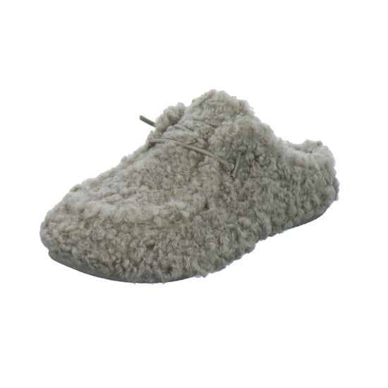 Verbenas Hausschuhe Damen Damen Curly camel taupe