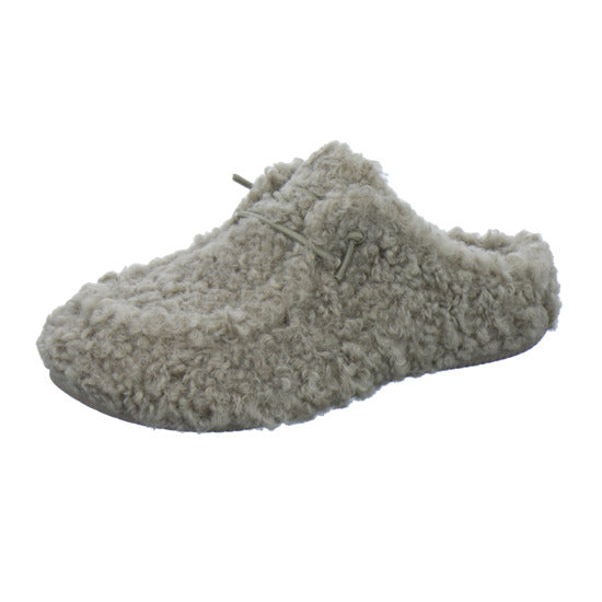 Verbenas Hausschuhe Damen Damen Curly camel taupe