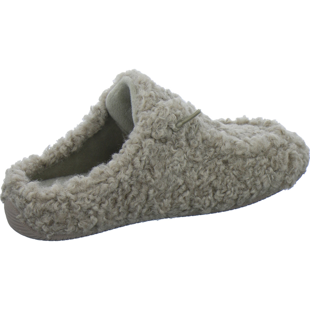 Verbenas Hausschuhe Damen Damen Curly camel taupe