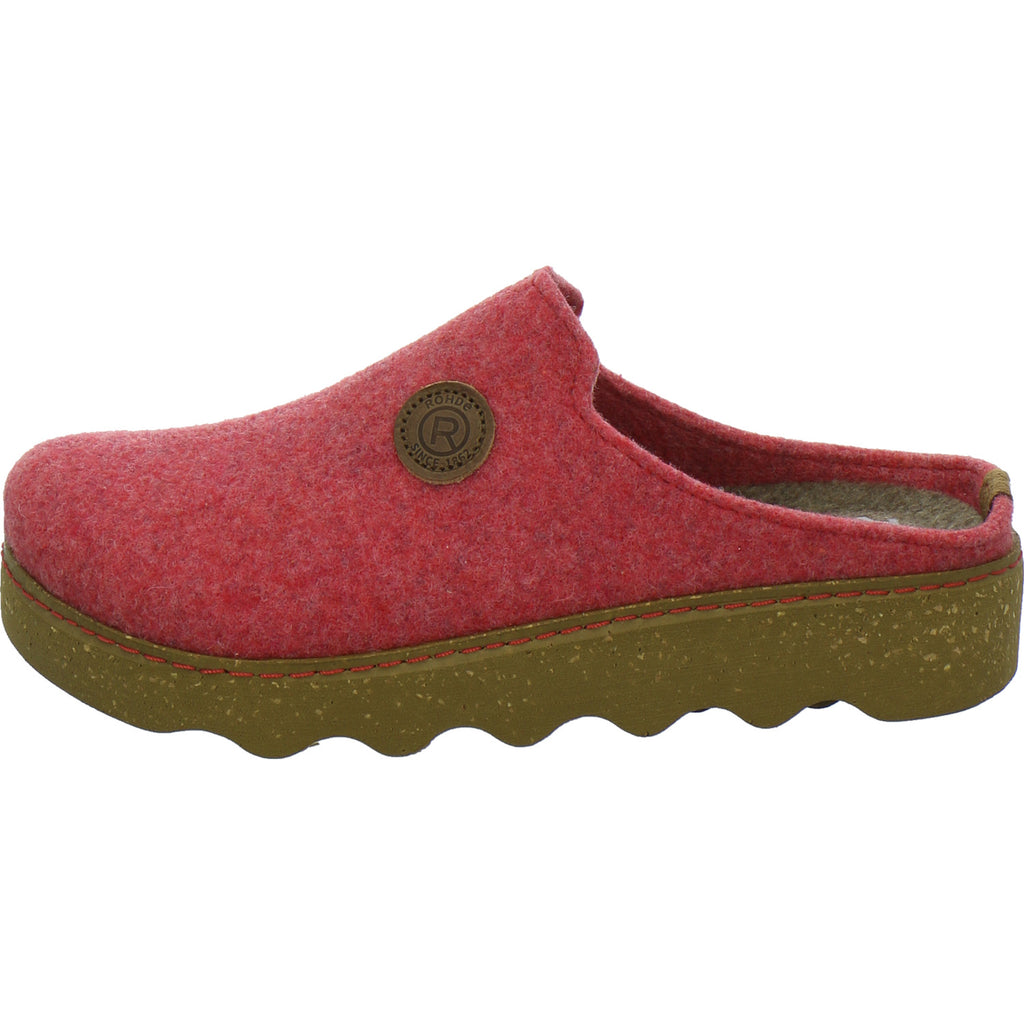 Rohde Hausschuhe Damen Damen Foggia Rot
