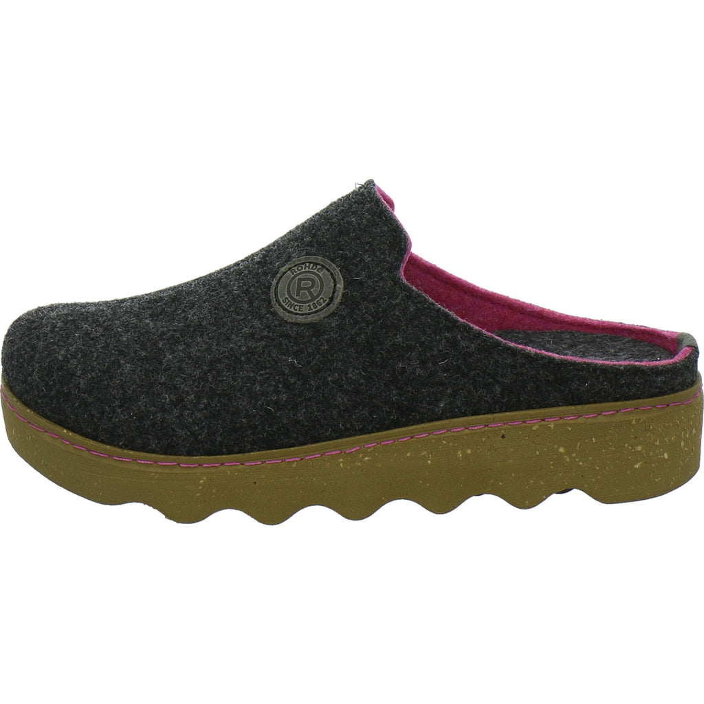 Rohde Hausschuhe Damen Damen Foggia Anthrazit