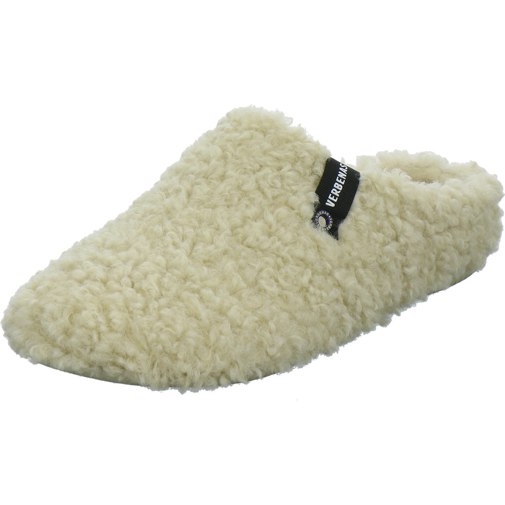 Verbenas Hausschuhe Damen Damen York Curly Beige