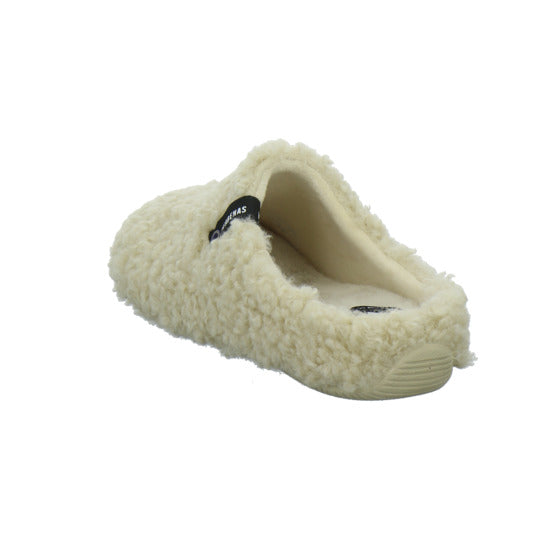 Verbenas Hausschuhe Damen Damen York Curly Beige