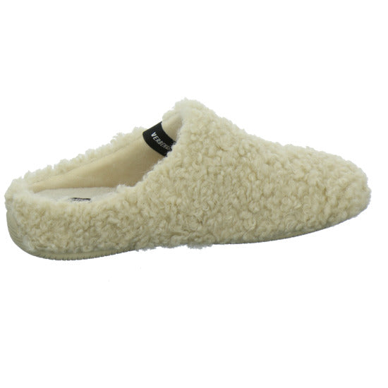Verbenas Hausschuhe Damen Damen York Curly Beige