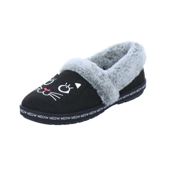 Skechers Hausschuhe Damen Damen Bobs Too Cozy Schwarz-kombi