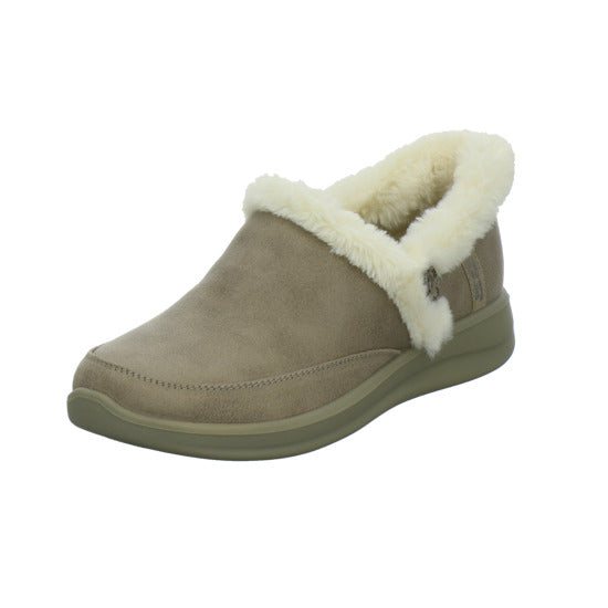 Skechers Hausschuhe Damen Damen Slip Ins cozy escape taupe