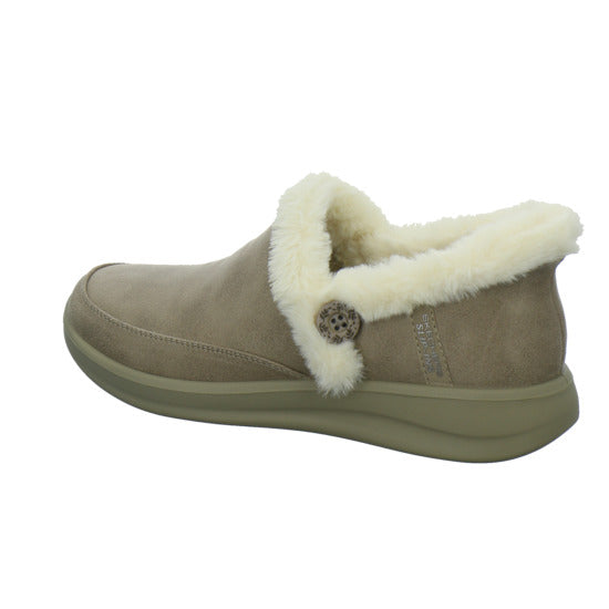 Skechers Hausschuhe Damen Damen Slip Ins cozy escape taupe