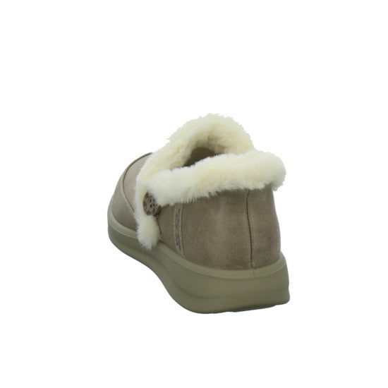 Skechers Hausschuhe Damen Damen Slip Ins cozy escape taupe