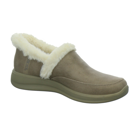 Skechers Hausschuhe Damen Damen Slip Ins cozy escape taupe