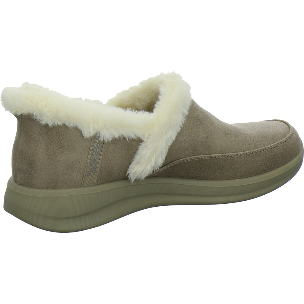 Skechers Hausschuhe Damen Damen Slip Ins cozy escape taupe