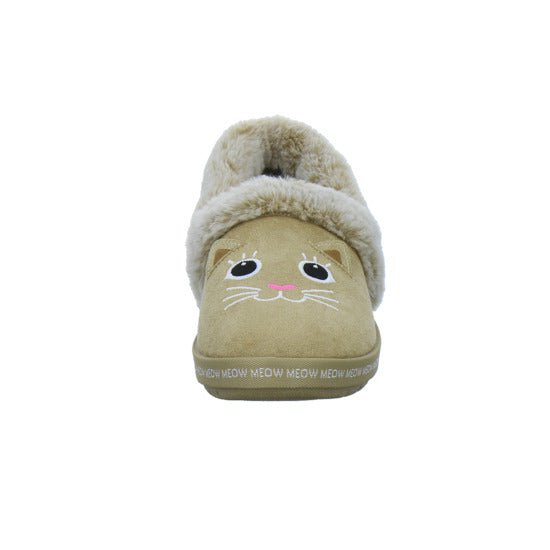 Skechers Hausschuhe Damen Damen Bobs Too Cozy Beige-kombi