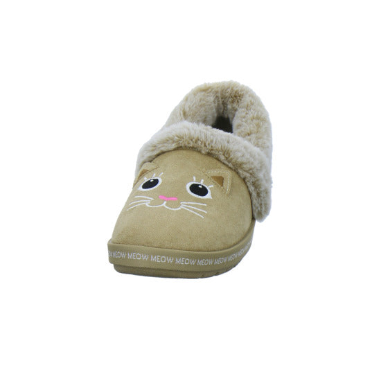 Skechers Hausschuhe Damen Damen Bobs Too Cozy Beige-kombi