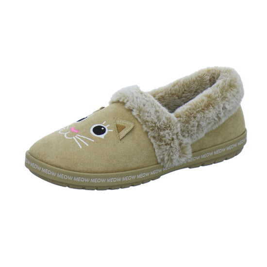 Skechers Hausschuhe Damen Damen Bobs Too Cozy Beige-kombi