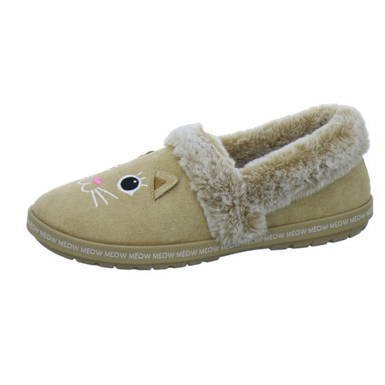 Skechers Hausschuhe Damen Damen Bobs Too Cozy Beige-kombi