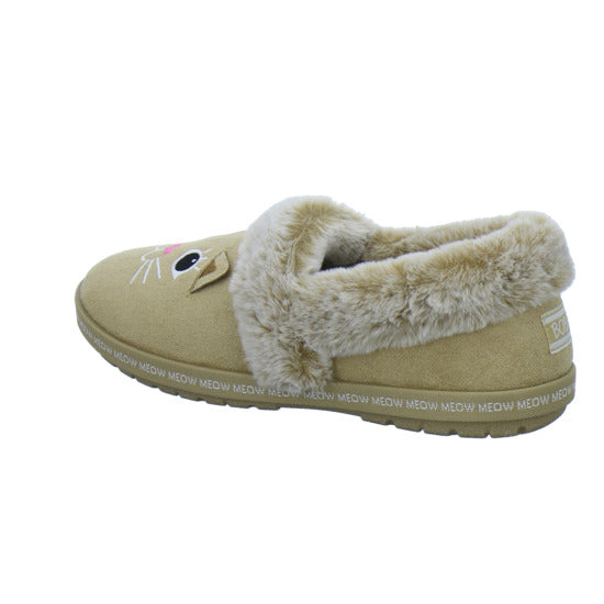 Skechers Hausschuhe Damen Damen Bobs Too Cozy Beige-kombi