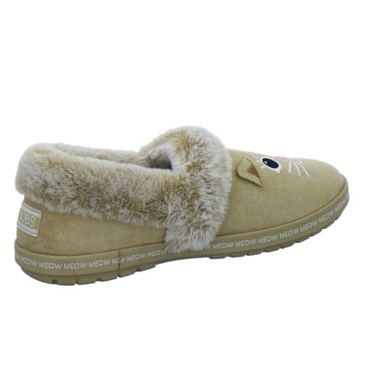 Skechers Hausschuhe Damen Damen Bobs Too Cozy Beige-kombi