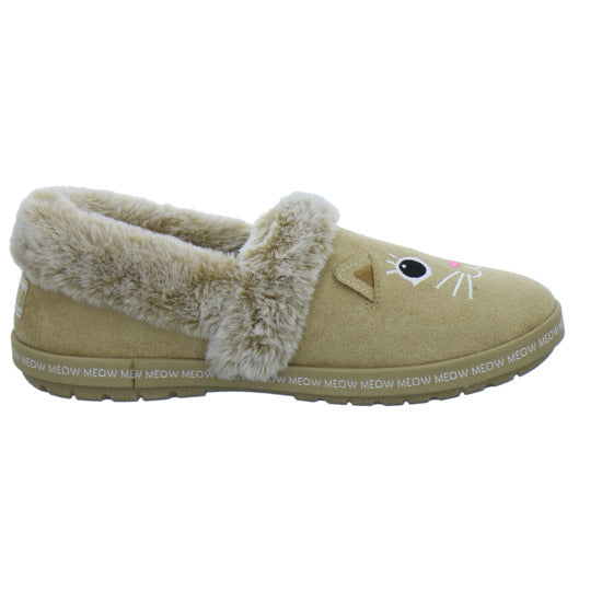 Skechers Hausschuhe Damen Damen Bobs Too Cozy Beige-kombi