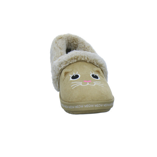 Skechers Hausschuhe Damen Damen Bobs Too Cozy Beige-kombi