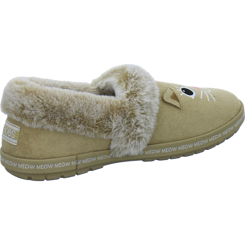 Skechers Hausschuhe Damen Damen Bobs Too Cozy Beige-kombi