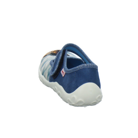Superfit Bonny Hausschuhe Kinder Blau-kombi - 360° Ansicht