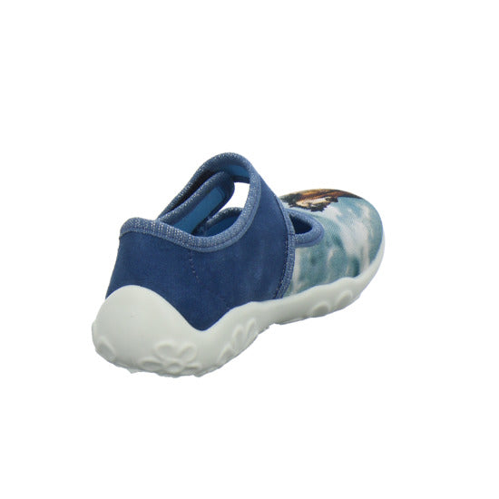 Superfit Bonny Hausschuhe Kinder Blau-kombi - 360° Ansicht