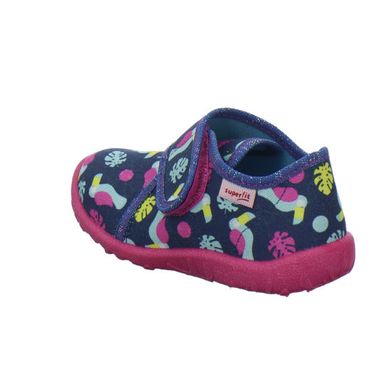 Superfit Spotty Hausschuhe Kinder Blau-kombi - 360° Ansicht