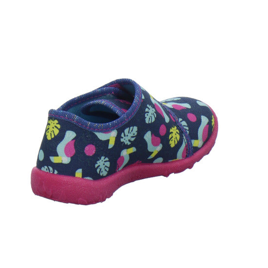 Superfit Spotty Hausschuhe Kinder Blau-kombi - 360° Ansicht