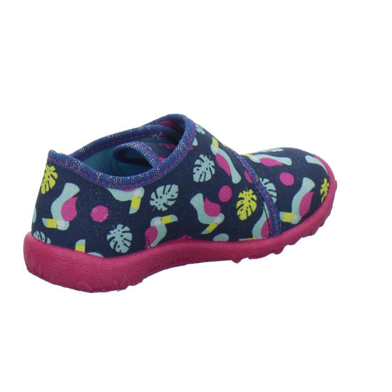 Superfit Spotty Hausschuhe Kinder Blau-kombi - 360° Ansicht
