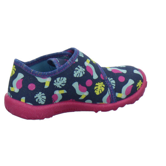Superfit Spotty Hausschuhe Kinder Blau-kombi - 360° Ansicht