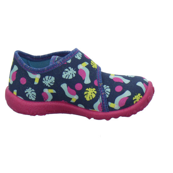 Superfit Spotty Hausschuhe Kinder Blau-kombi - 360° Ansicht