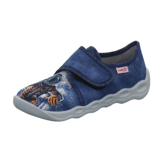 Superfit Bubble Hausschuhe Kinder Blau-kombi - 360° Ansicht