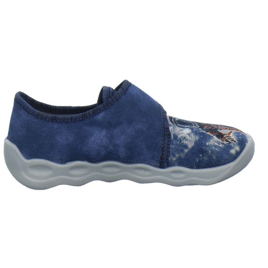 Superfit Bubble Hausschuhe Kinder Blau-kombi - 360° Ansicht